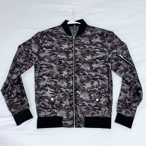 Cool military print jacket!